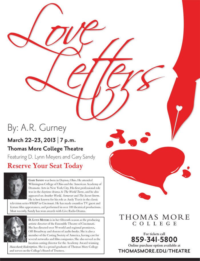 TMC To Present Love Letters Starring Gary Sandy And D. Lynn Meyers March 22-23