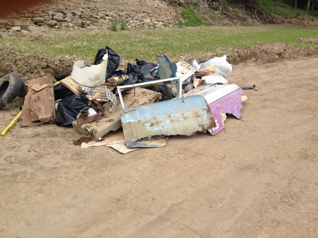 TMC's Biology Field Station site collects five truckloads during River Sweep 2014