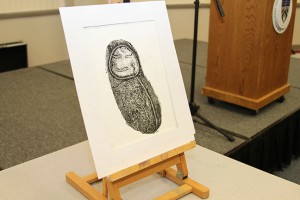 "Little Baby Peanut” by Jacob Condon was chosen as the cover image for the Words publication. Sarah Brandt completed the final design.