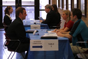 An Interview Competition was incorporated into the event with prizes for the top interviewing students.
