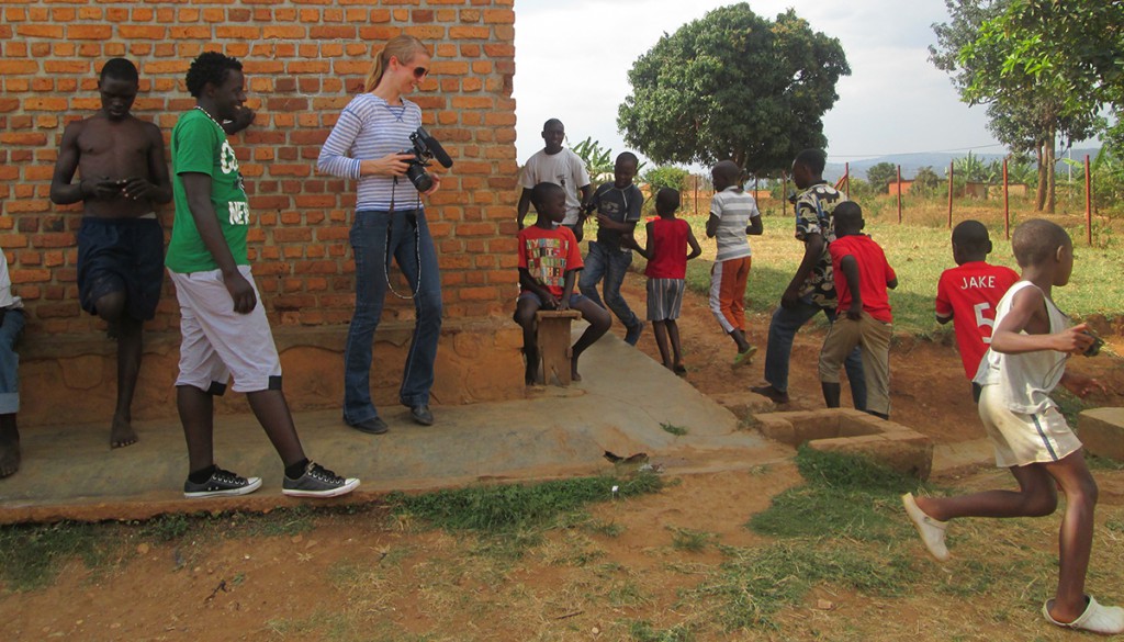 Children take off in all directions with cameras in hand to document the world, their world all around.