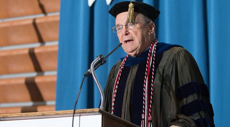 Academic Convocation keynote speaker, Dr. Raymond Hebert