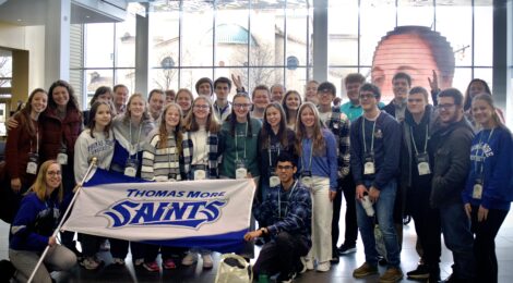 “To the heights!” – Thomas More students join thousands at 2026 SEEK Conference