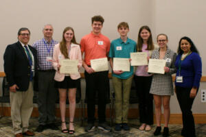 Faculty and participant winners of the Thomas More scholarships